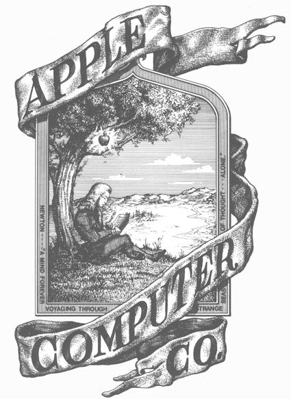 Первый логотип компании Apple