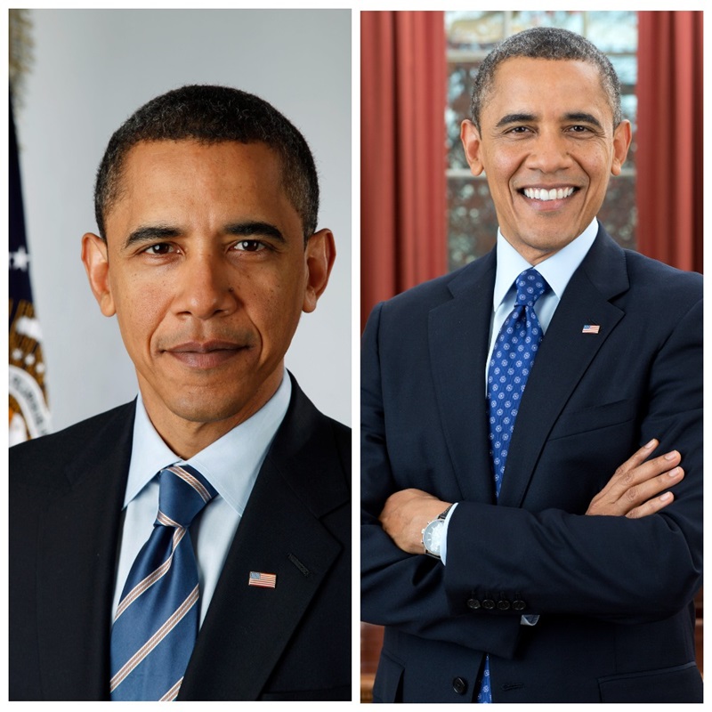 Барак Обама седой