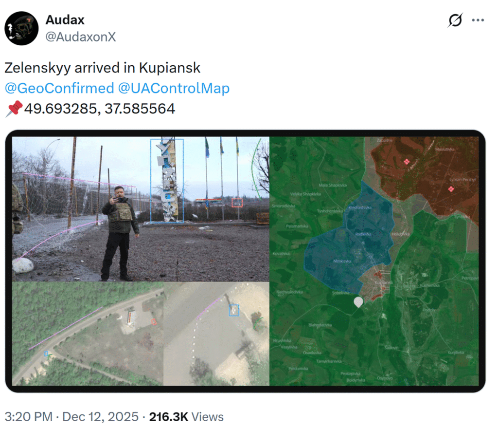 Зеленский в Купянске