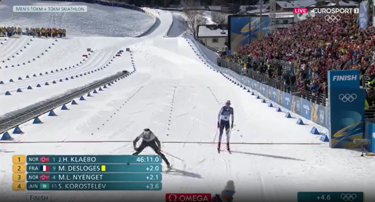 Мужской скиатлон 20 км Олимпиада-2026