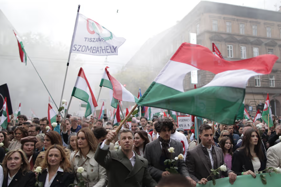 Митинг в Венгрии