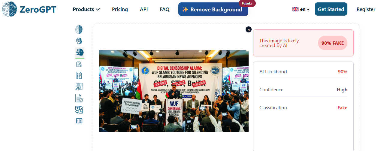 Всемирная федерация журналистов осудила действия YouTube фейк