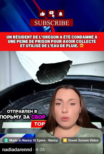 Американца осудили за сбор дождевой воды
